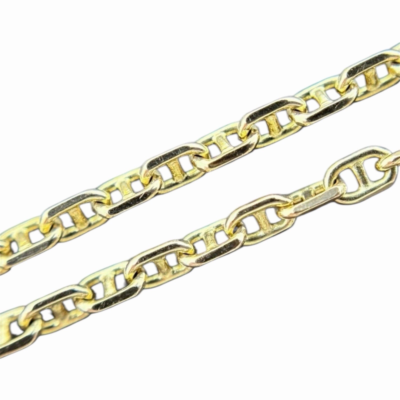 585 Gold Halskette Stegpanzerkette 40cm ca. 1,5mm glänzend 14K