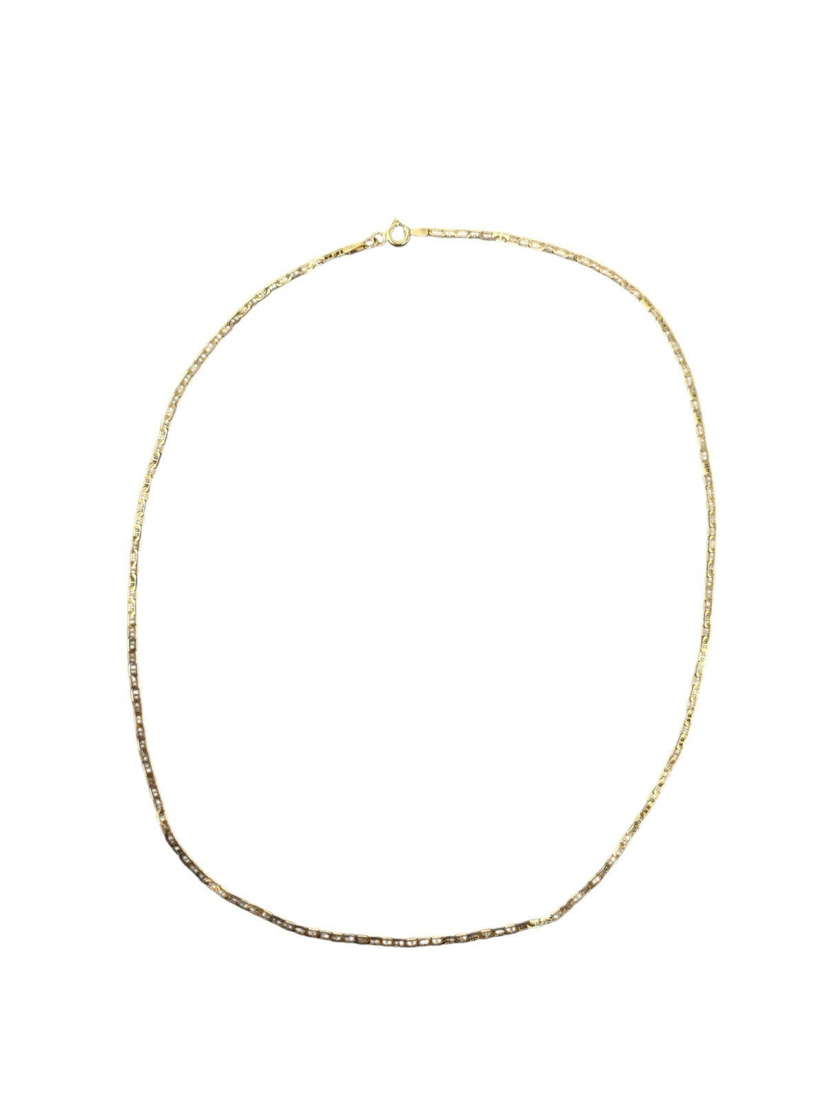 585 Gold Halskette Figarokette Panzerkette Gelbgold 44cm 1,9mm 14K