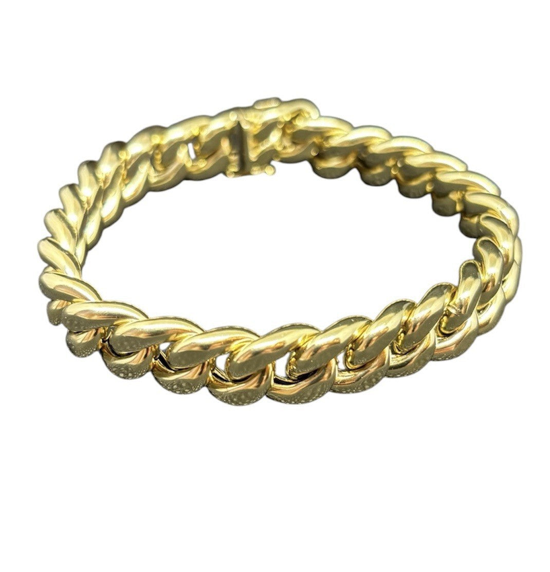 585 Gold Armband Panzerarmband Panzerkette 20cm Länge 11mm 14K