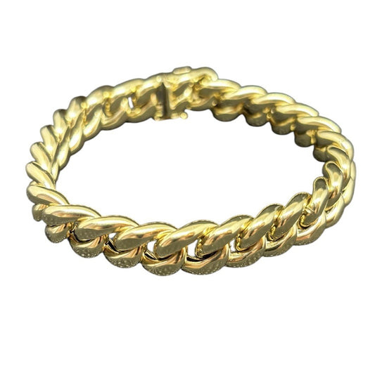 585 Gold Armband Panzerarmband Panzerkette 20cm Länge 11mm 14K