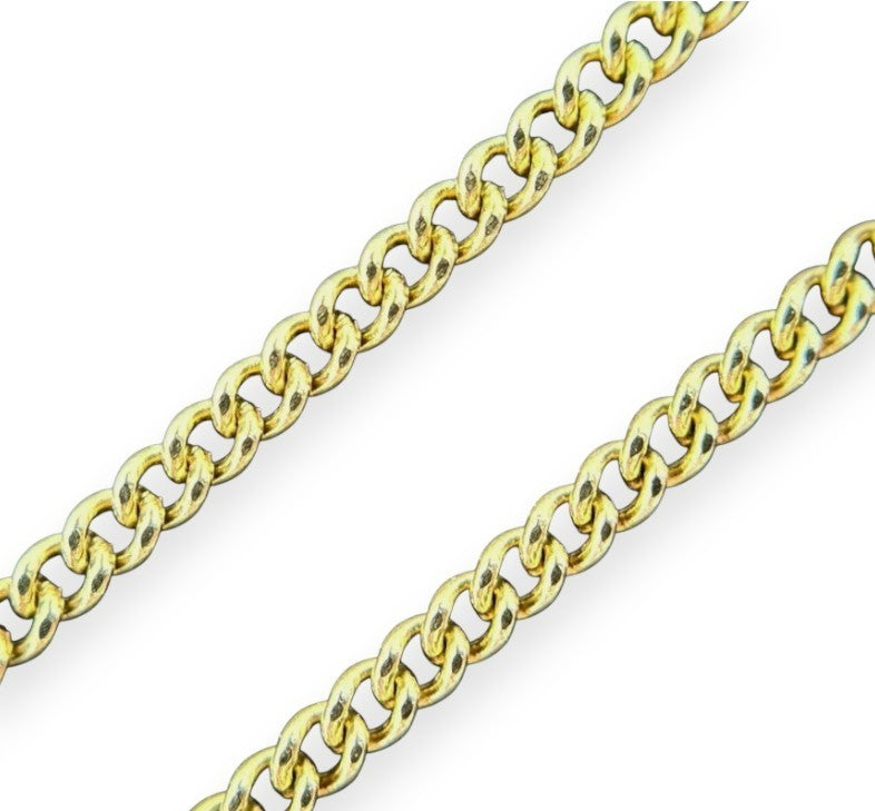 Gelbgold Panzerkette 60cm 14K/585 1,2mm glänzend