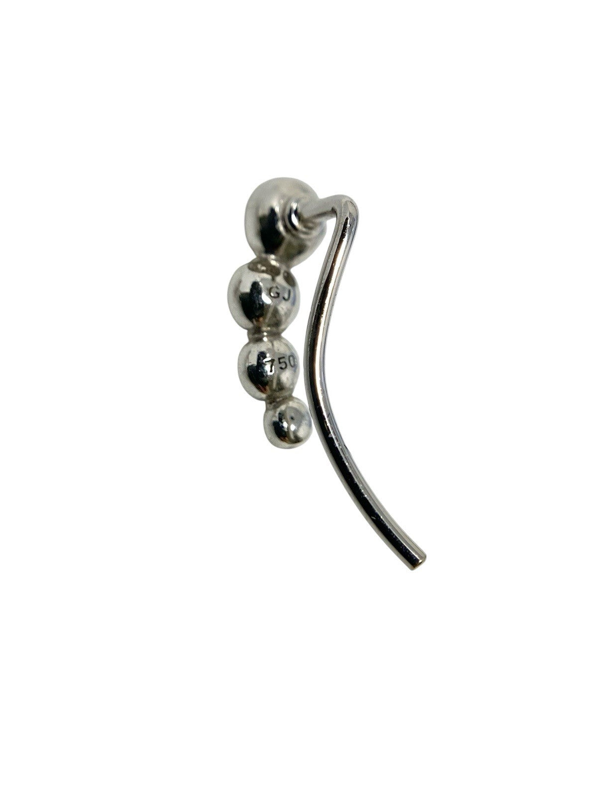 750 Weißgold Ohrstecker Brillanten Besetzt | Georg Jensen 18K