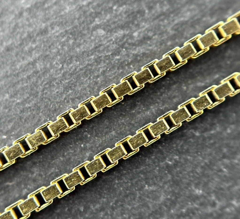 585 Gold Halskette Venezianerkette 42cm 1,2mm glänzend 14K