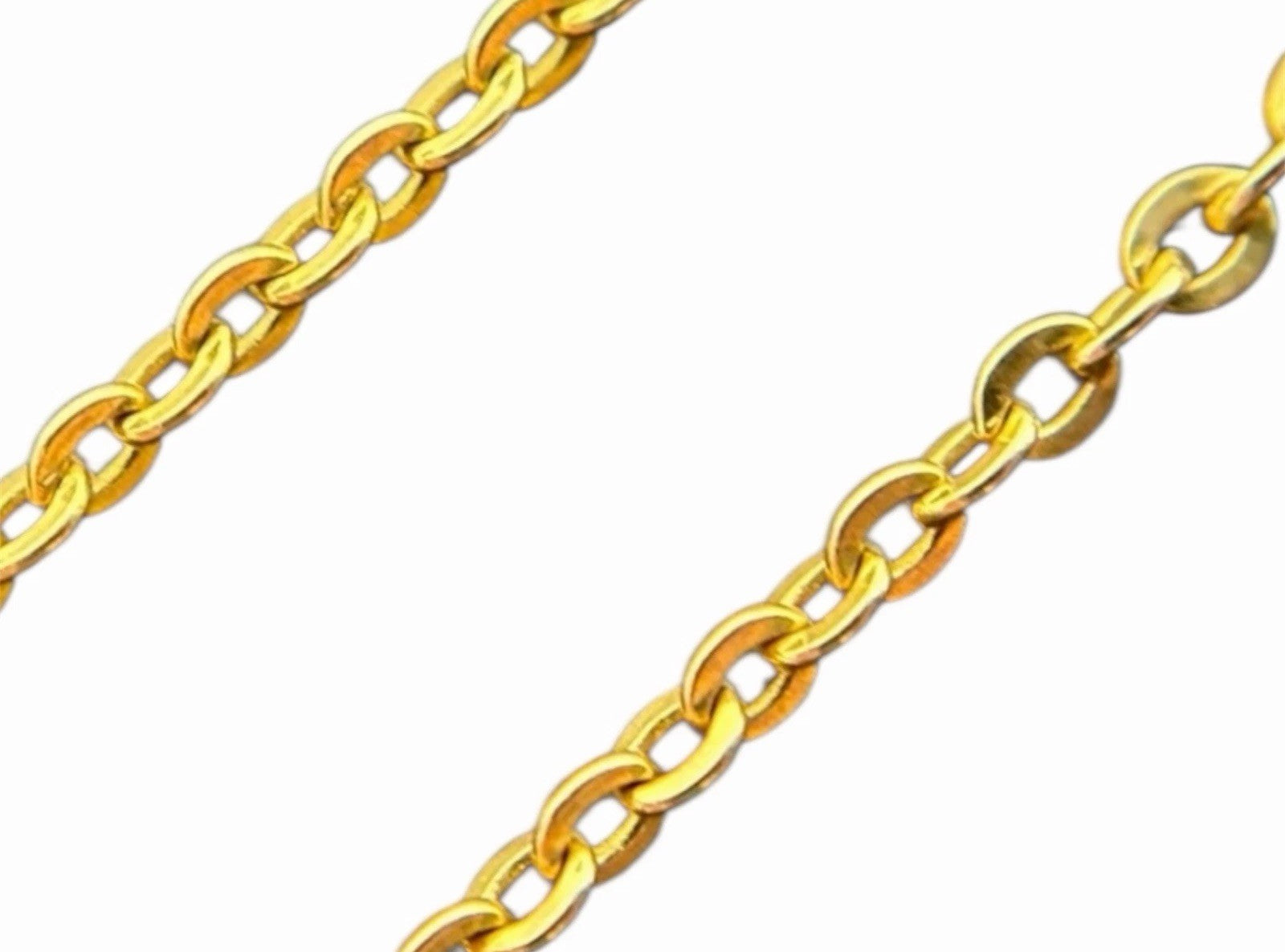 585 Gold Halskette Ankerkette 48cm 1mm 14K