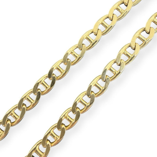 Stegpanzerkette Gelbgold 14K/585 49cm 4mm