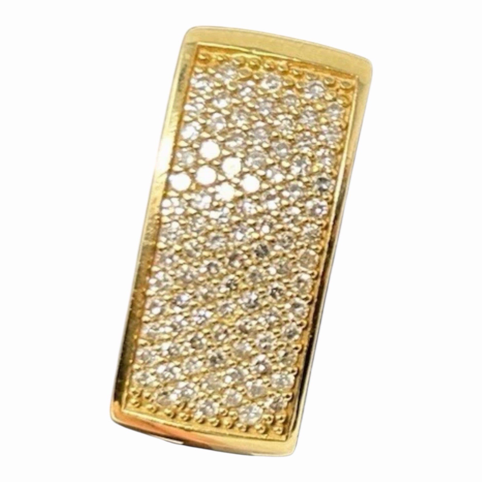 Goldanhänger Diamanten 100 Brillanten 14K/585 0,5ct 