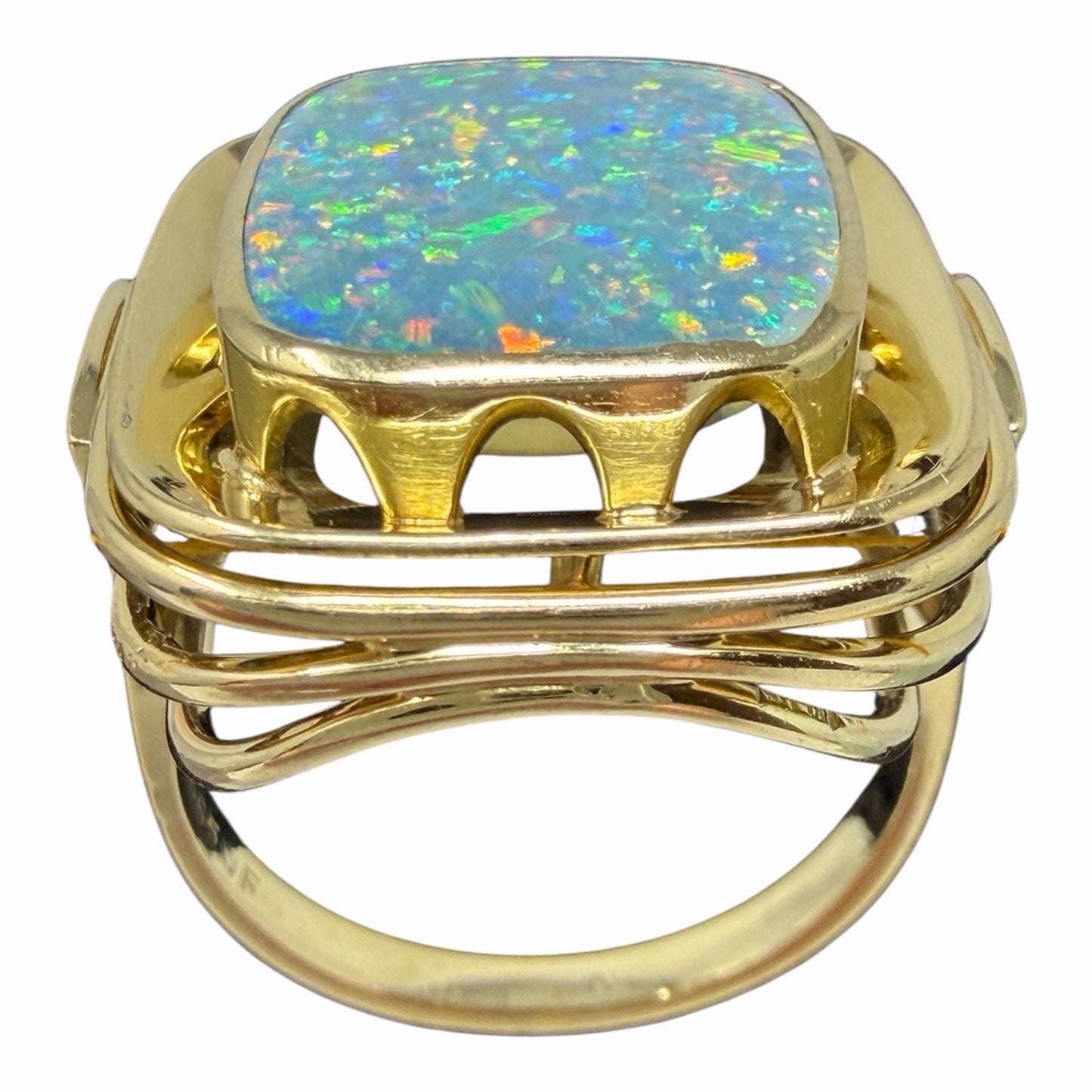 585 Gold Ring Opal Vintage 14K Gr.54