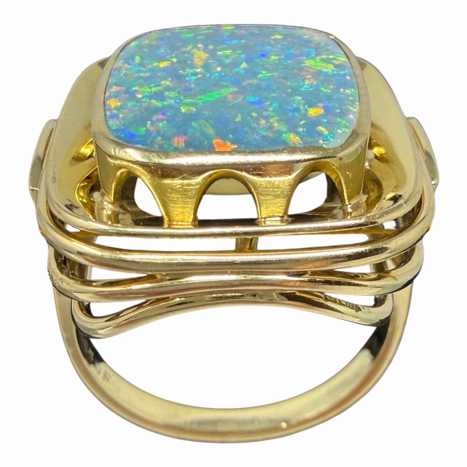 585 Gold Ring Opal Vintage 14K Gr.54