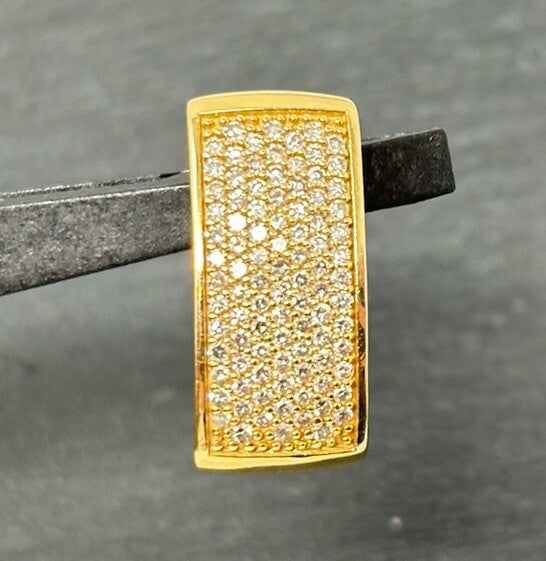 Goldanhänger Diamanten 100 Brillanten 14K/585 0,5ct 