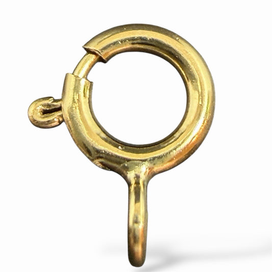 375 Federring 5mm 9 Karat einzeln für Goldketten 333/375