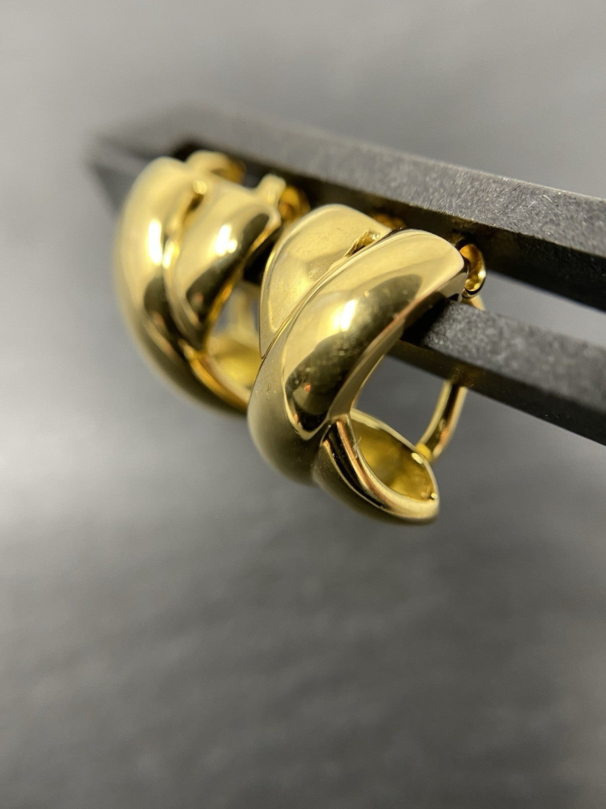 333 Gold Ohrringe Clip Creolen 8K