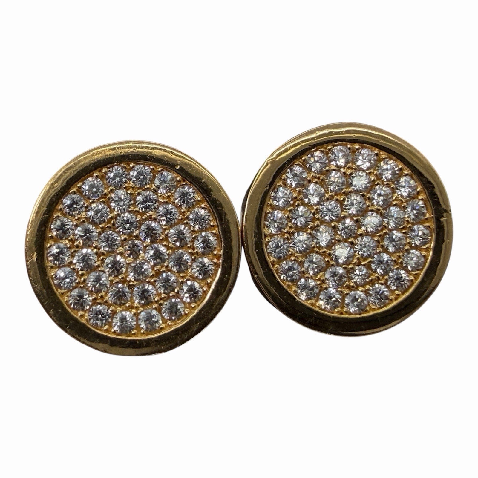 916 22K Gold Ohrstecker ca. 0,4 Carat Brillanten
