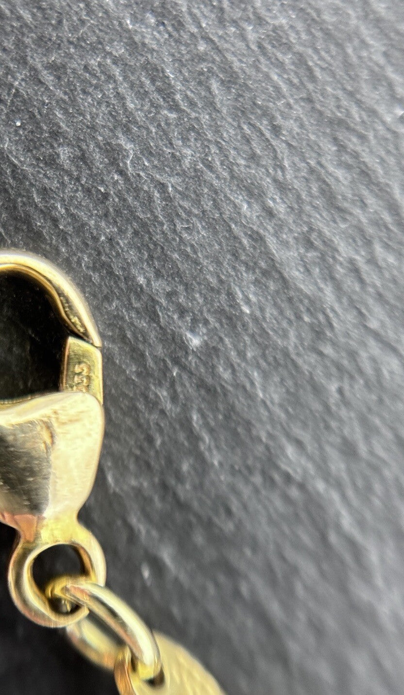 Panzerarmband Gelbgold Goldarmband 8K/333 19,5cm 3mm Massiv