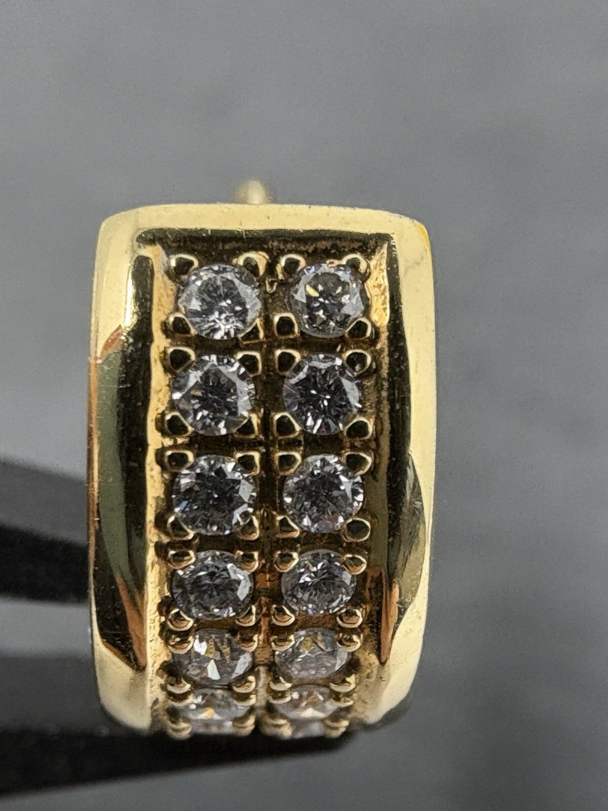 750 Gold Ohrringe Creolen 0,5ct Brillanten Diamanten 18K
