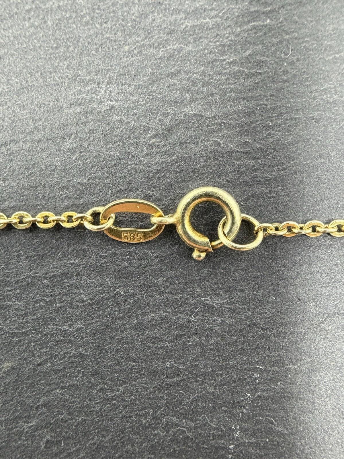 585 Gold Halskette Ankerkette 46cm 2mm 14K