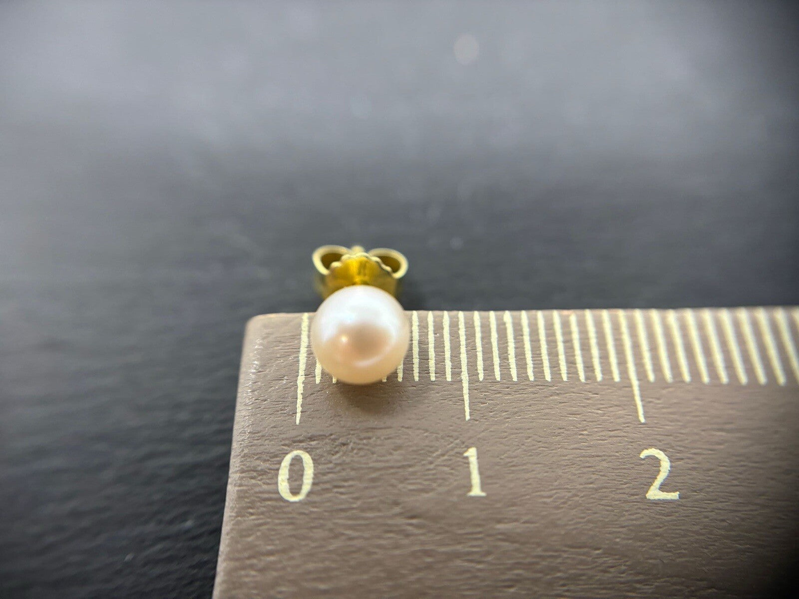 Ohrringe Ohrstecker Gold mit Perlen Damen 14K/585 