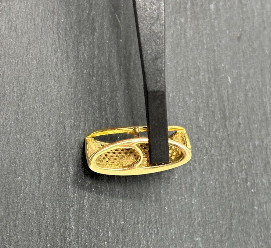 Goldanhänger Diamanten 100 Brillanten 14K/585 0,5ct 