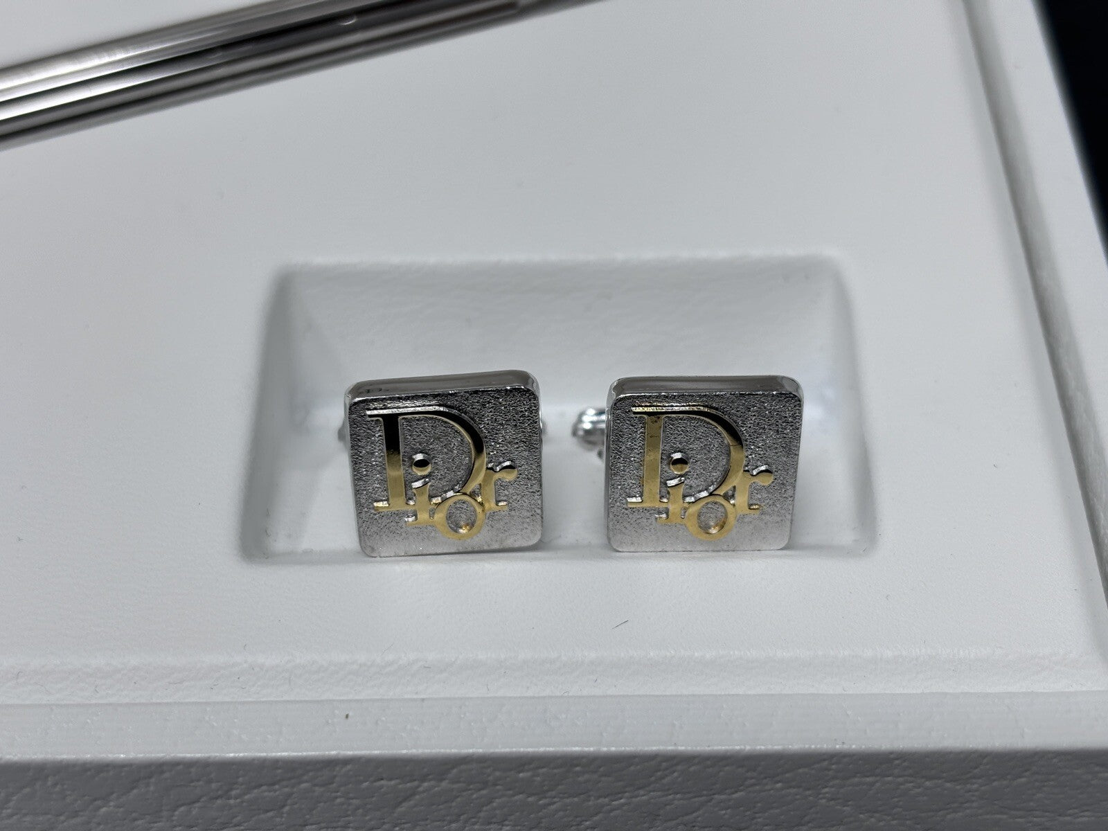 Dior Manschettenknöpfe und Kugelschreiber Full Set Vintage
