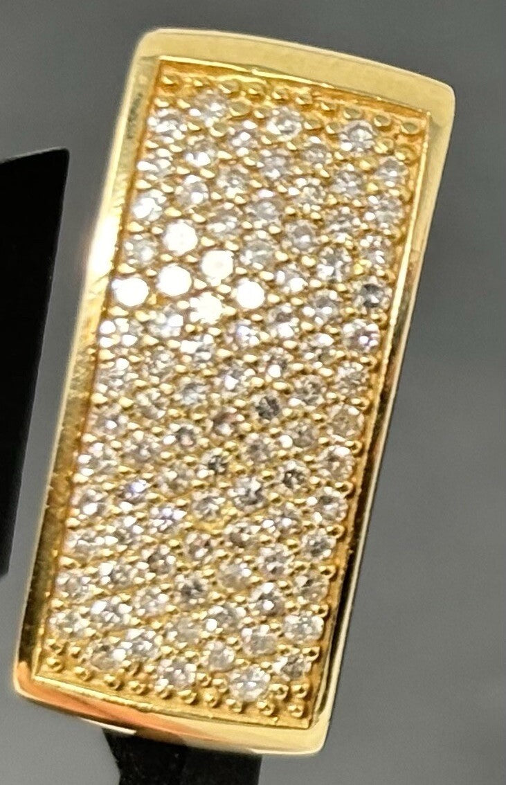 Goldanhänger Diamanten 100 Brillanten 14K/585 0,5ct 