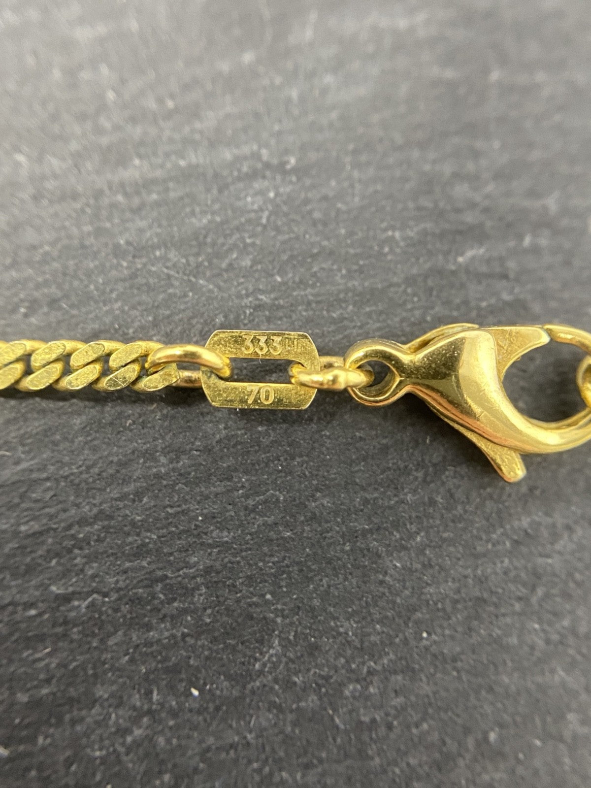 14K Gold Schmuckset Lapislazuli – Panzerkette & Ohrstecker – Echtgold – Vintage