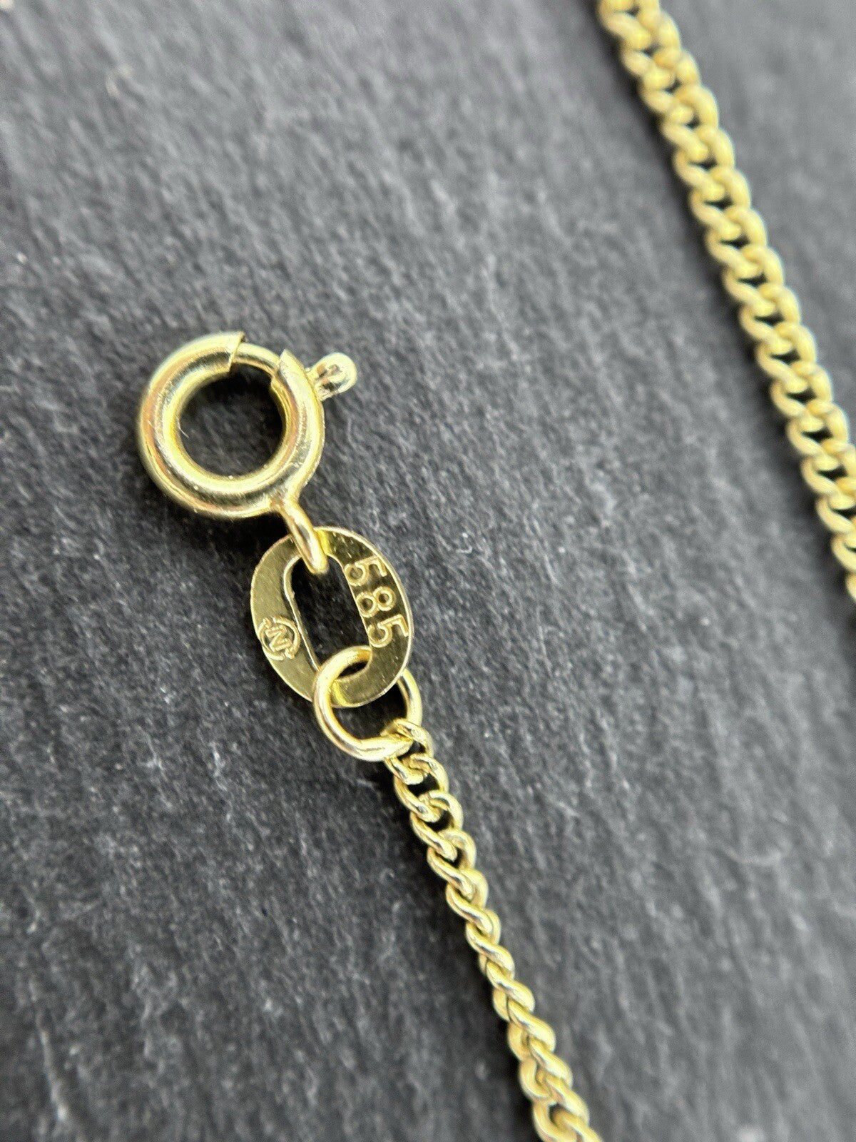 Gelbgold Panzerkette 60cm 14K/585 1,2mm glänzend