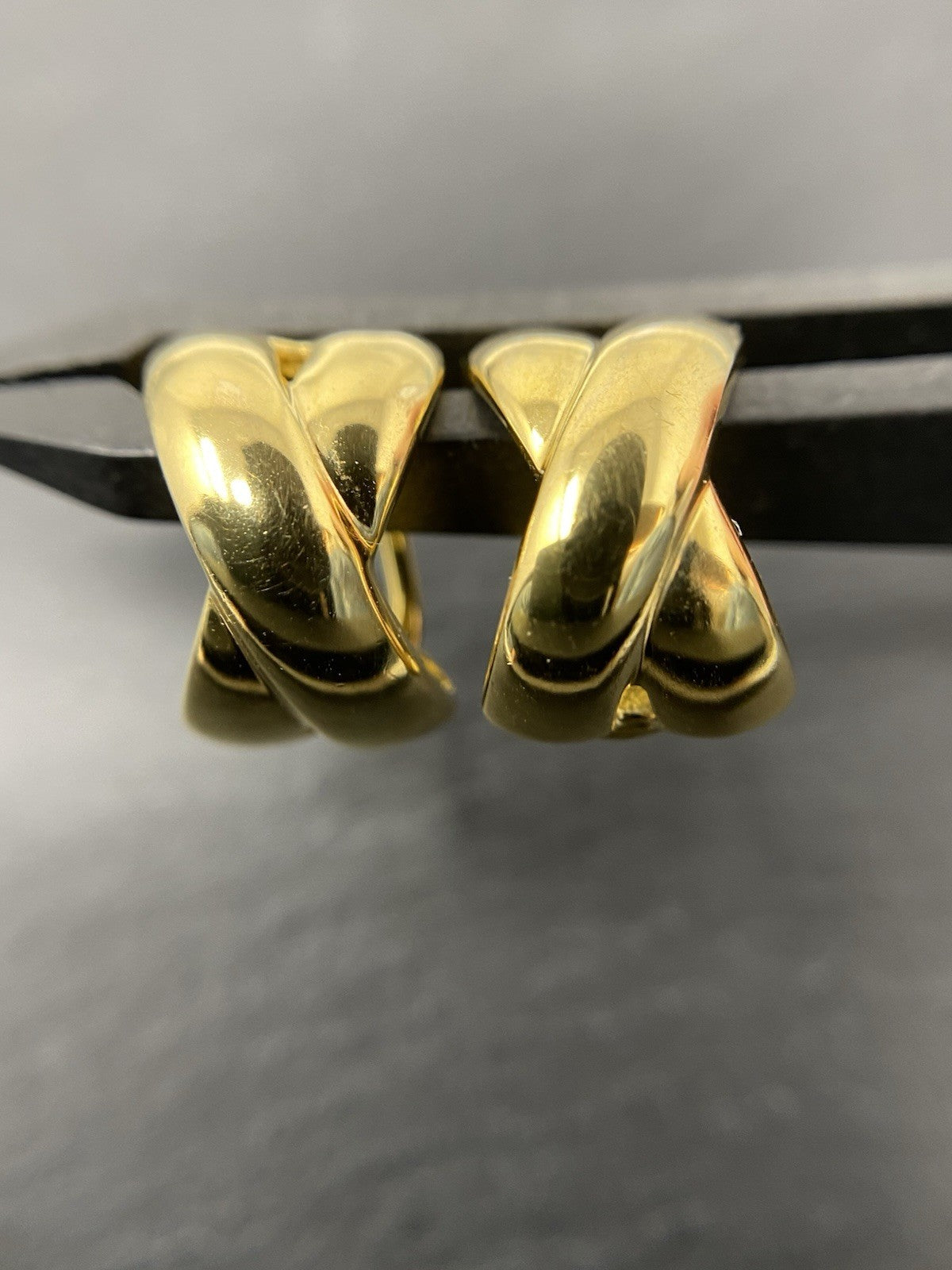 333 Gold Ohrringe Clip Creolen 8K