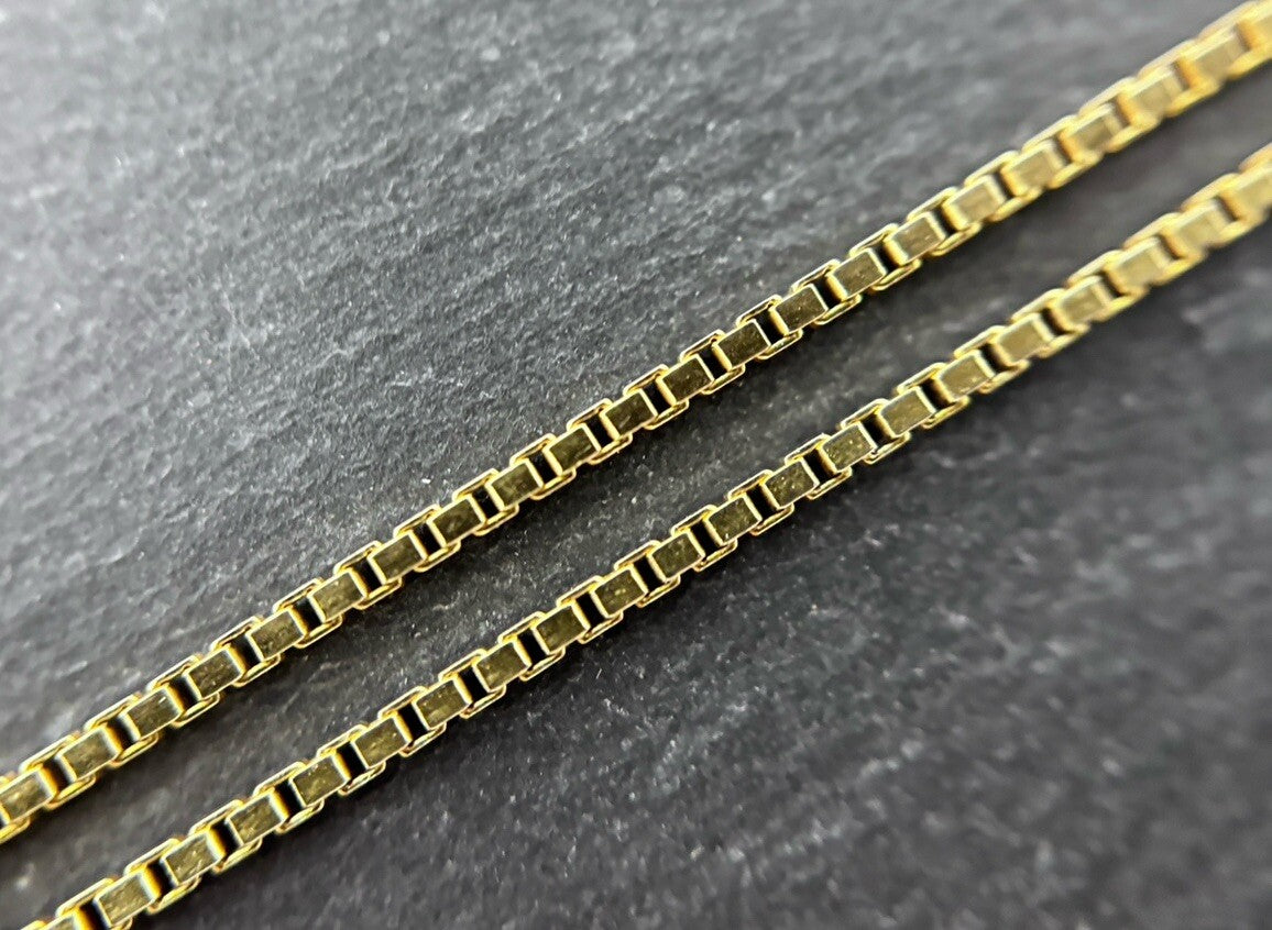 585 Gold Halskette Venezianerkette 42cm 1,2mm glänzend 14K