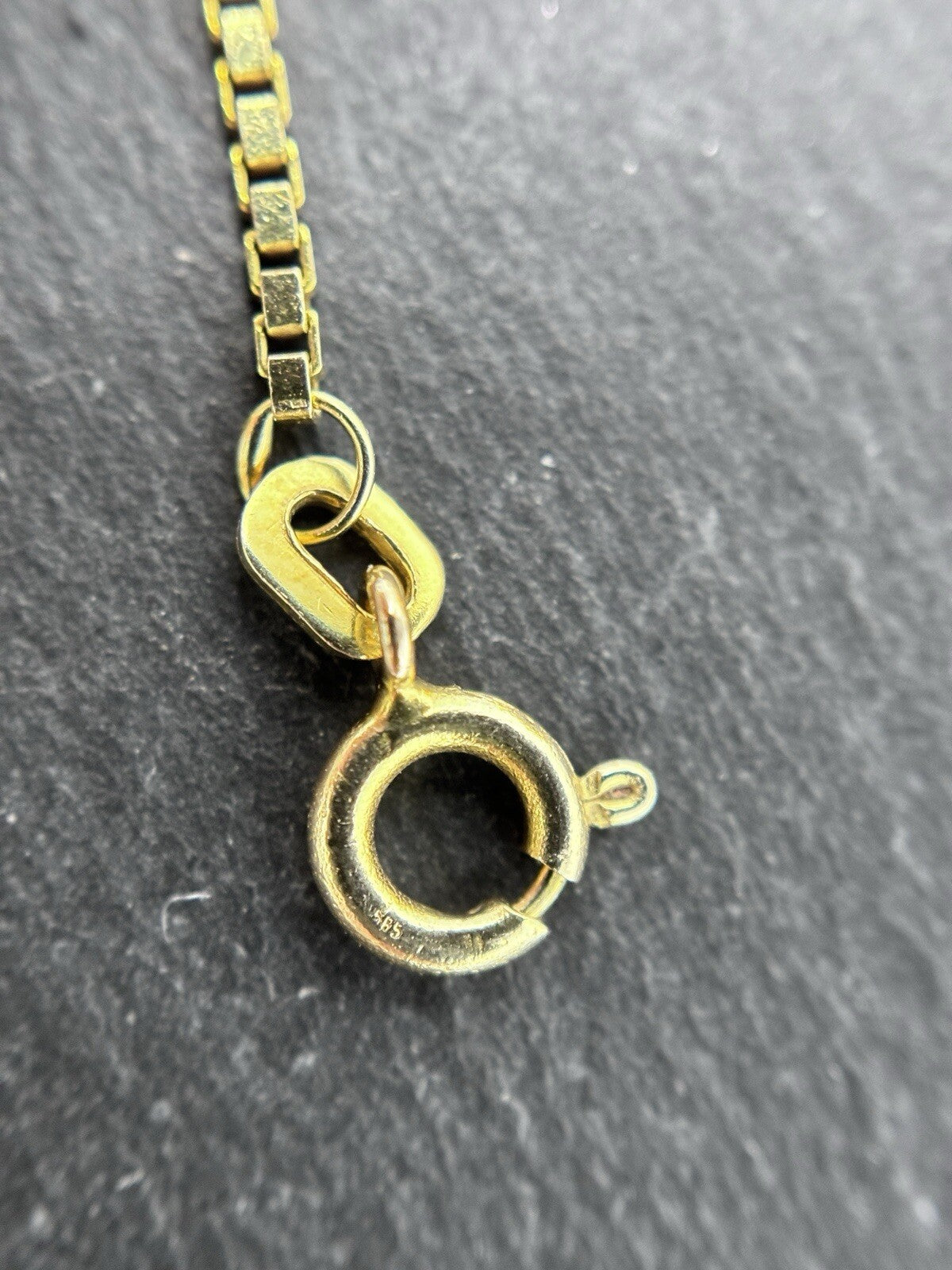 585 Gold Halskette Venezianerkette 42cm 1,2mm glänzend 14K