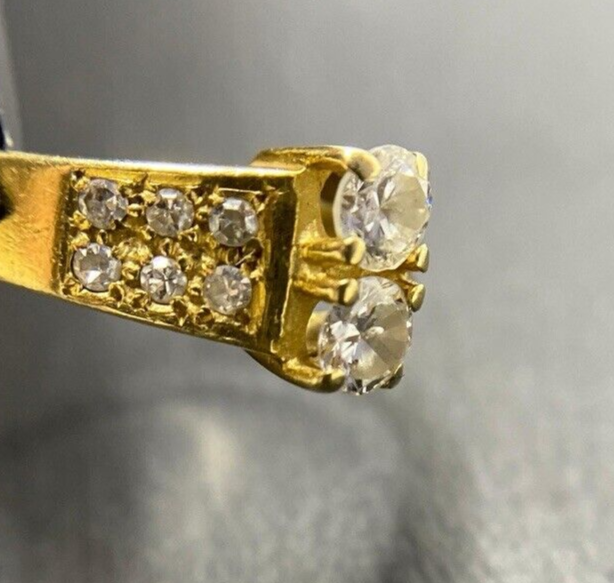 585 Gold Ring Vintage Brillanten ca. 0,25ct Gr.54 14K