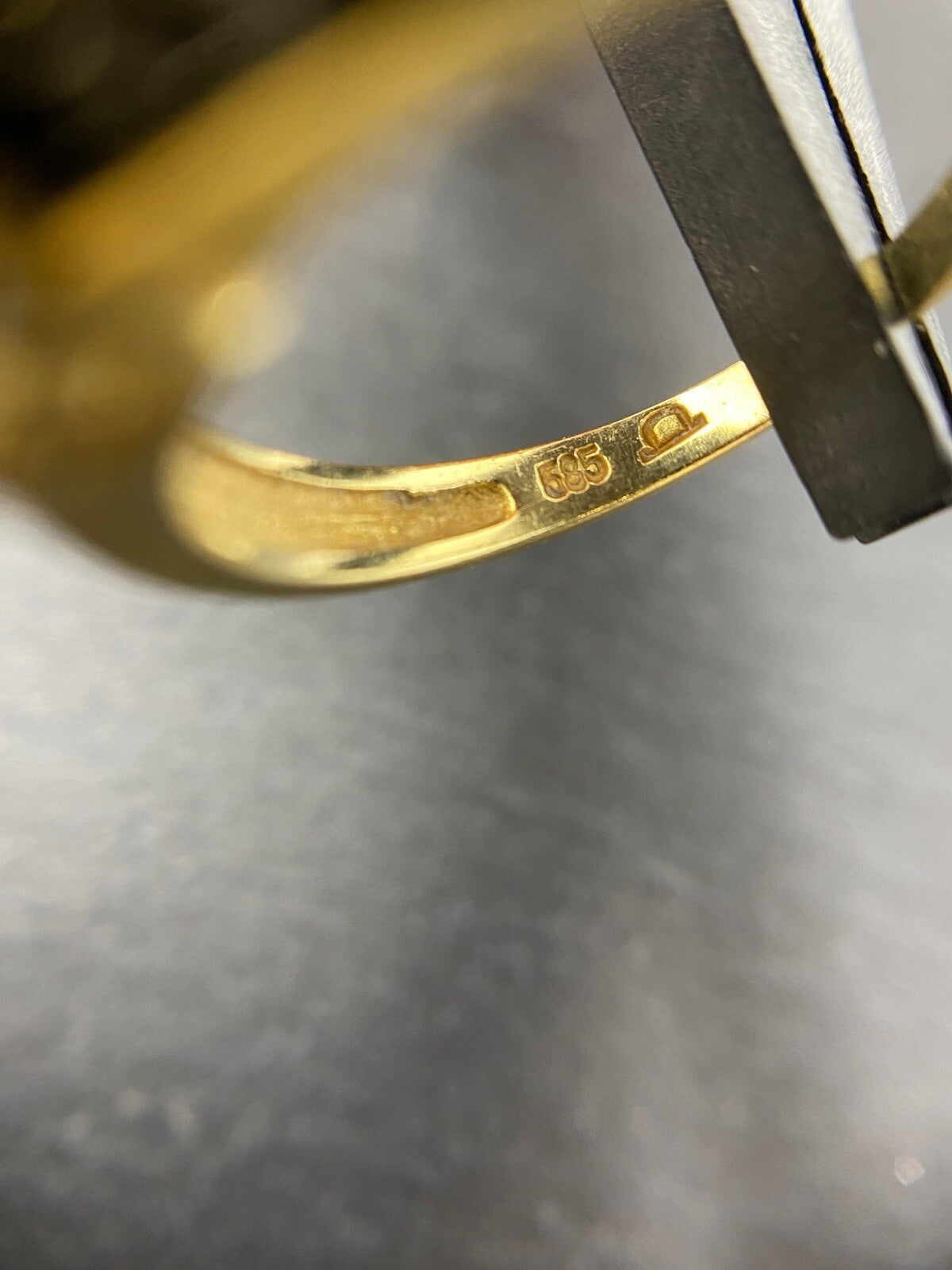 585 Gold Ring Vintage Brillanten ca. 0,25ct Gr.54 14K