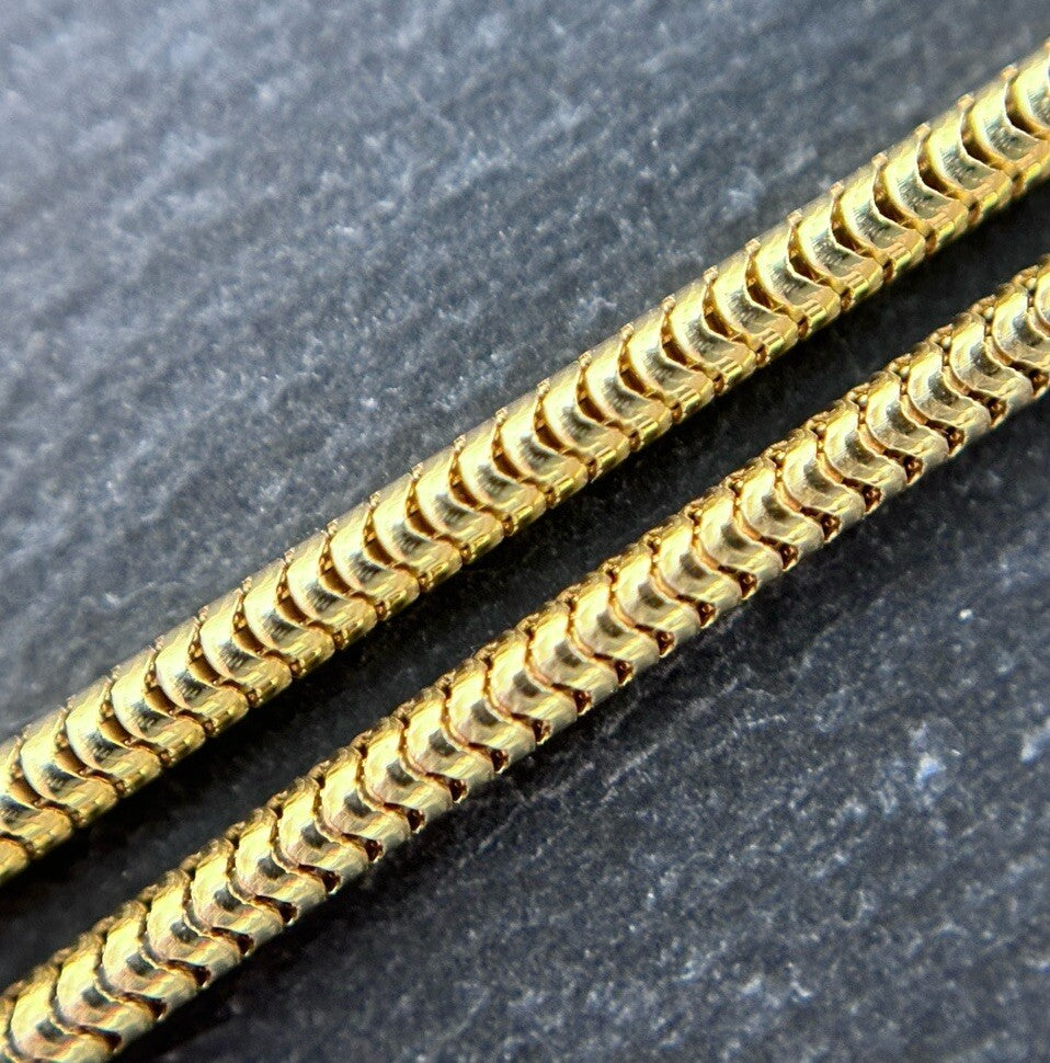 333 Gold Halskette Schlangenkette 45cm 2mm massiv glänzend 8K