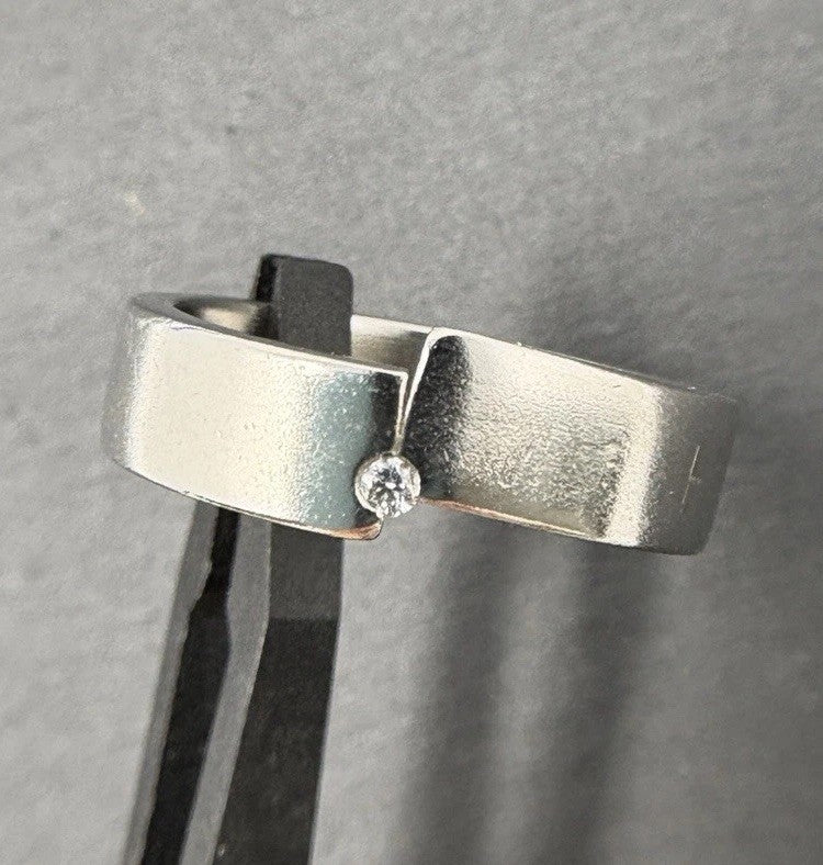 Niessing Ring Platin Brillantenring 950 Gr.58