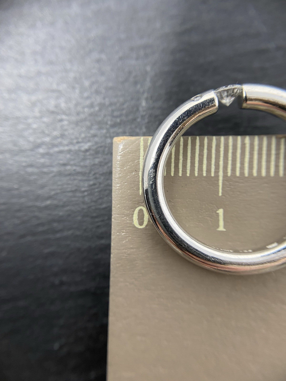 Niessing Ring Platin Brillantring 950 Gr. 52,5