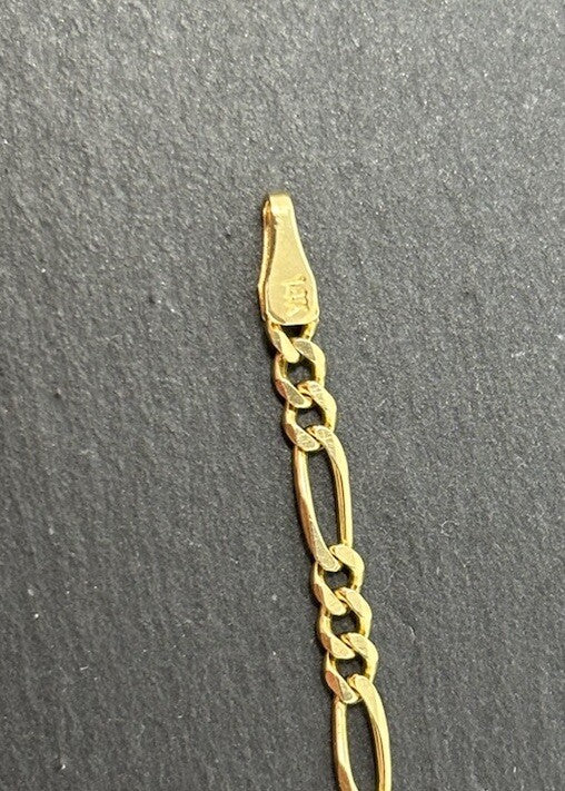 Gelbgold Panzerarmband Goldarmband 14K/585 26cm überlänge 2,5mm massiv