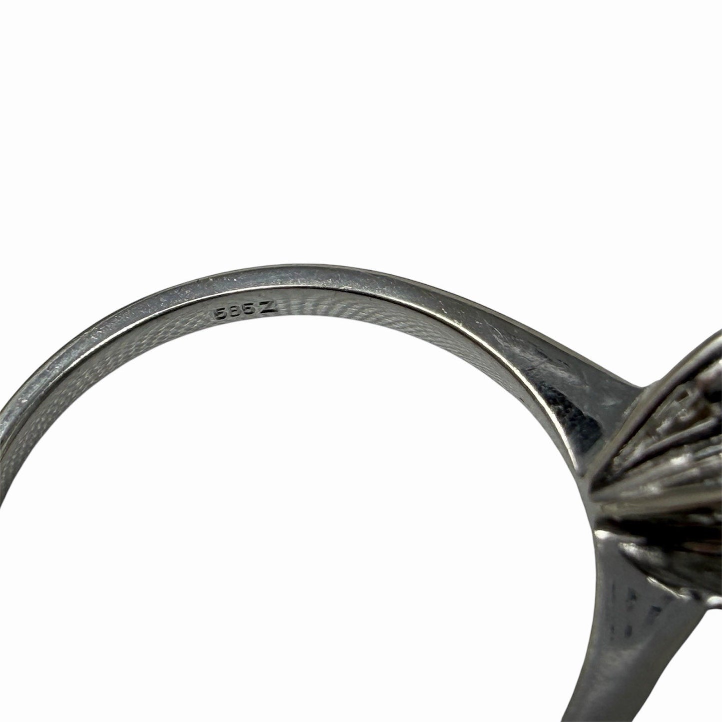 585 Gold Ring 0,65 Carat Diamant Solitärring Gr.54 14K