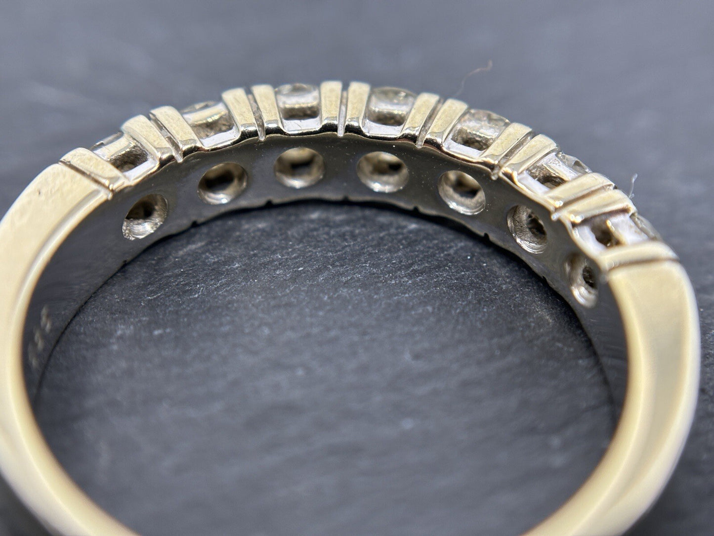 585 Gold Ring Brillantring Memory 1,0 Carat Weißgold Gr. 56 14K