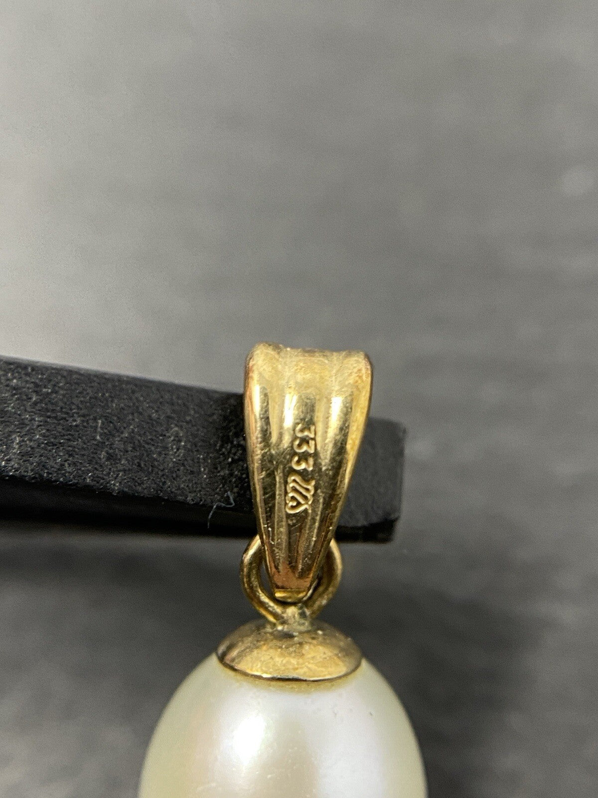 Gold Anhänger 8K/333 Südseeperle ca.1cm Kugel 