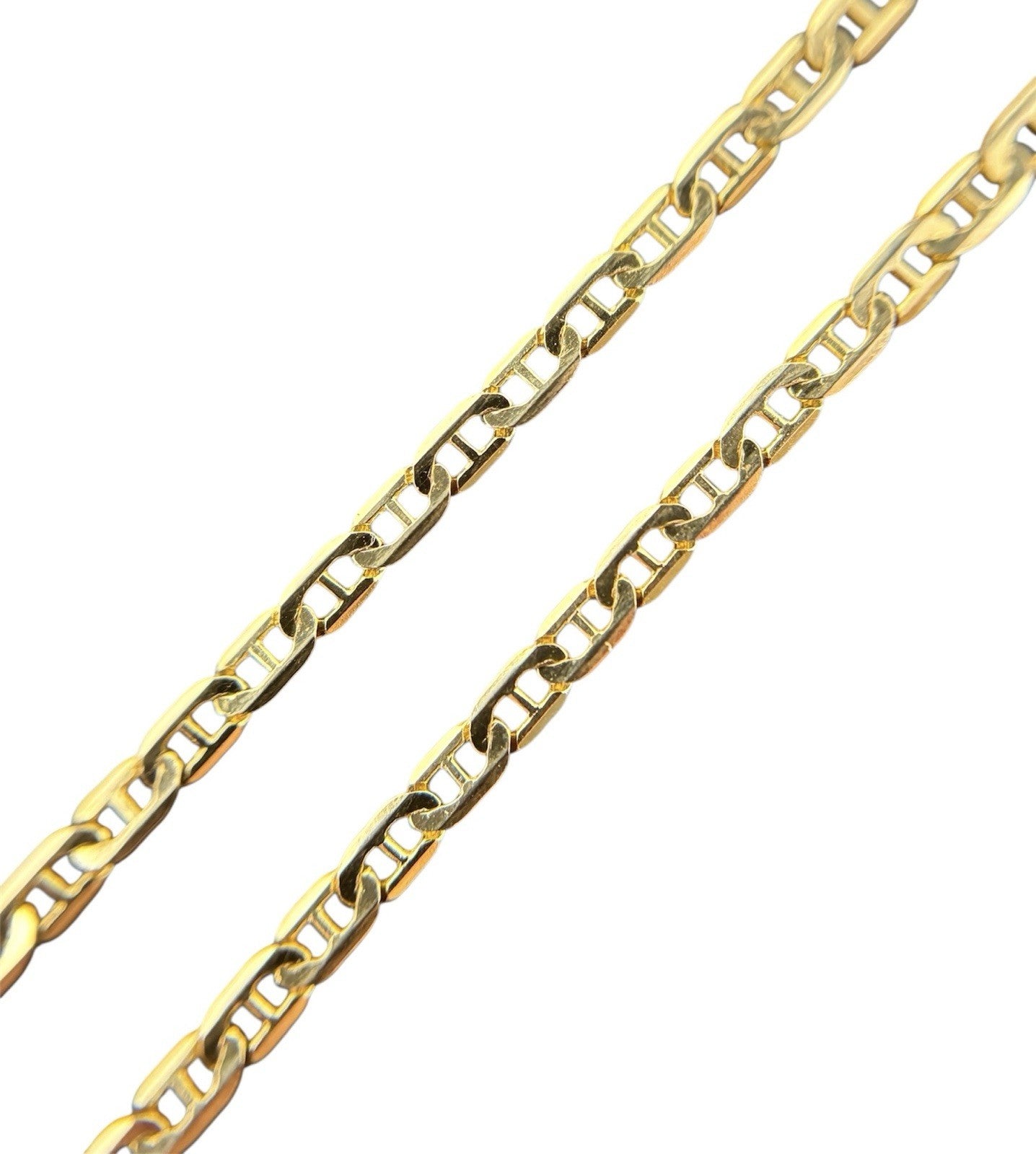 585 Gold Halskette Figarokette Panzerkette Gelbgold 44cm 1,9mm 14K
