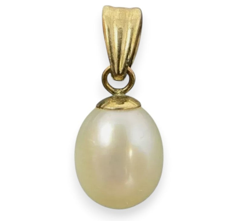 Gold Anhänger 8K/333 Südseeperle ca.1cm Kugel 
