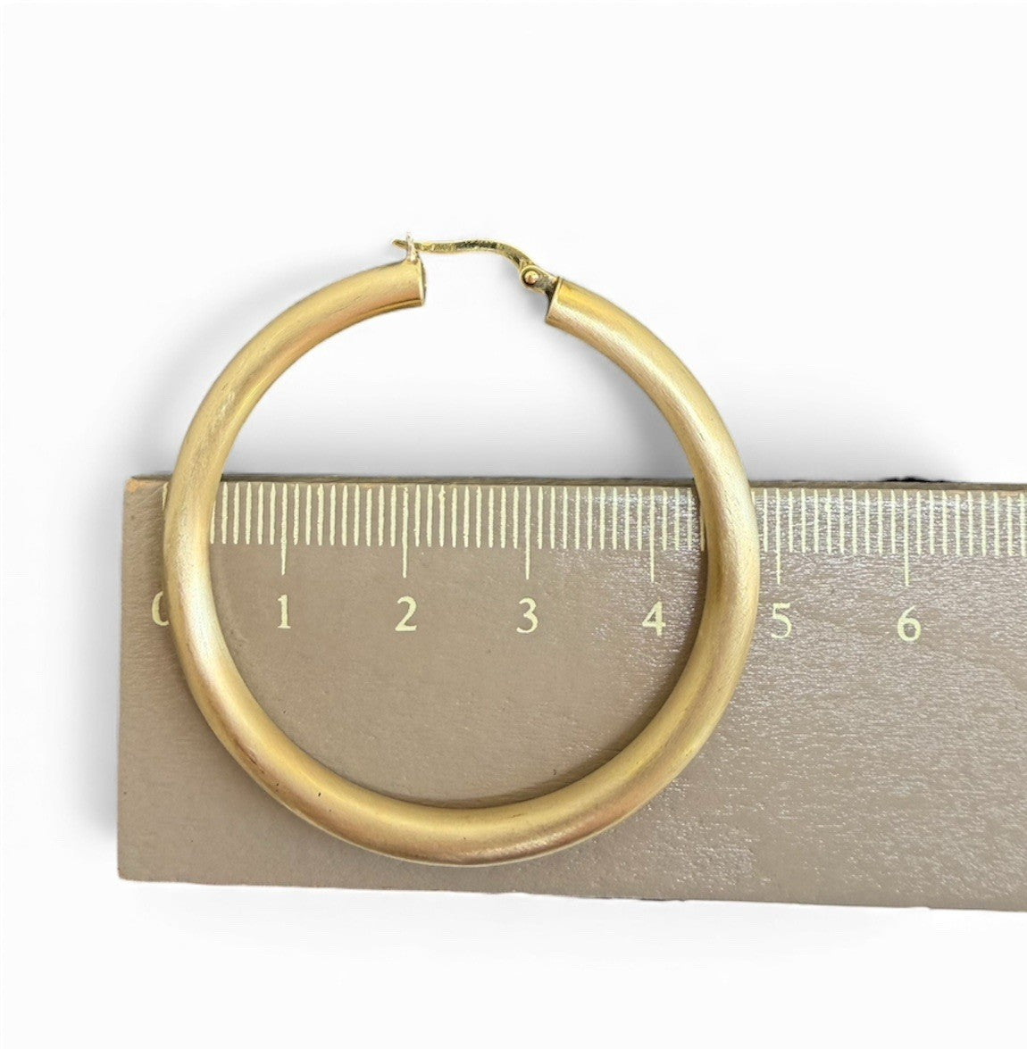 585 Gold Creolen Ohrringe 4,9cm 14K