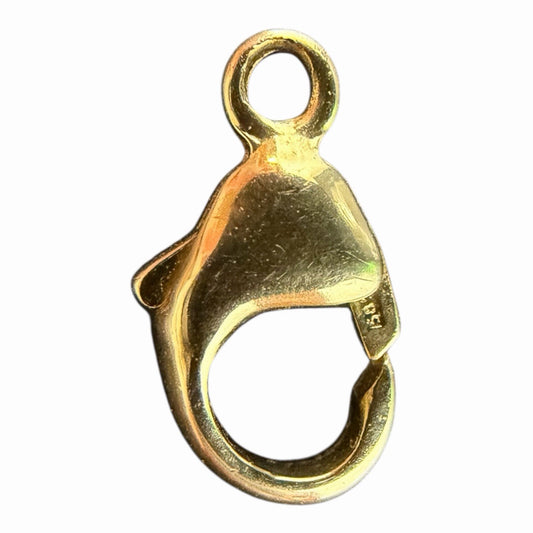 585 Karabiner 12mm 14 Karat einzeln für Goldketten