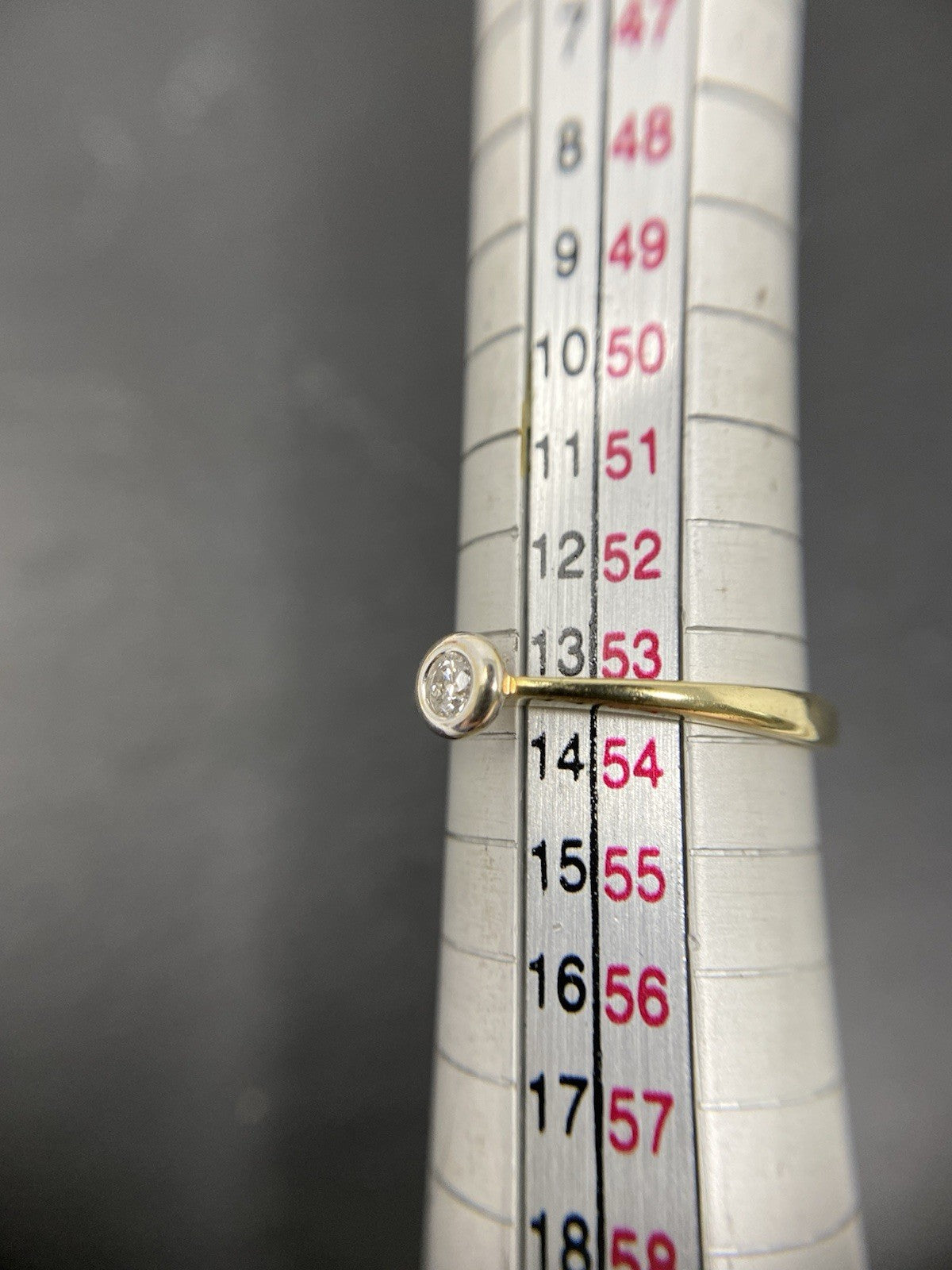 333 Gold Ring Solitärring Brillant Gr. 53 8K