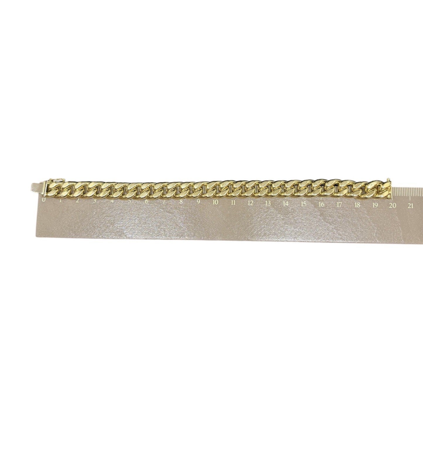 585 Gold Armband Panzerarmband Panzerkette 20cm Länge 11mm 14K