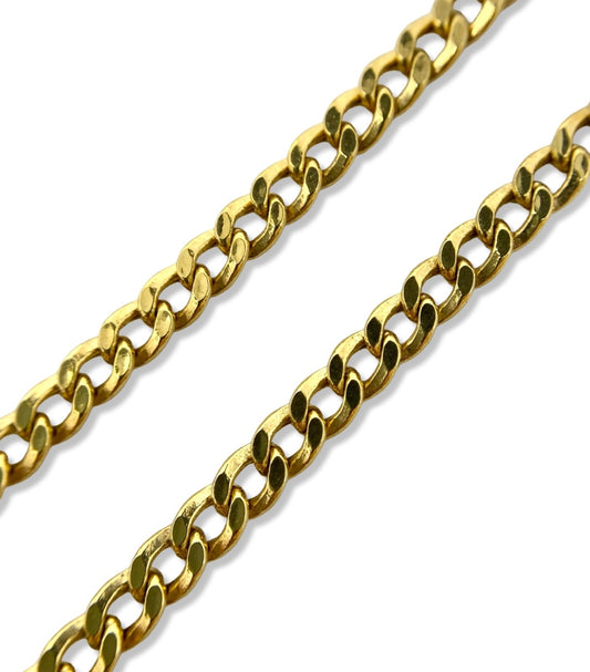 333 Gold Halskette Panzerkette 52cm 8K