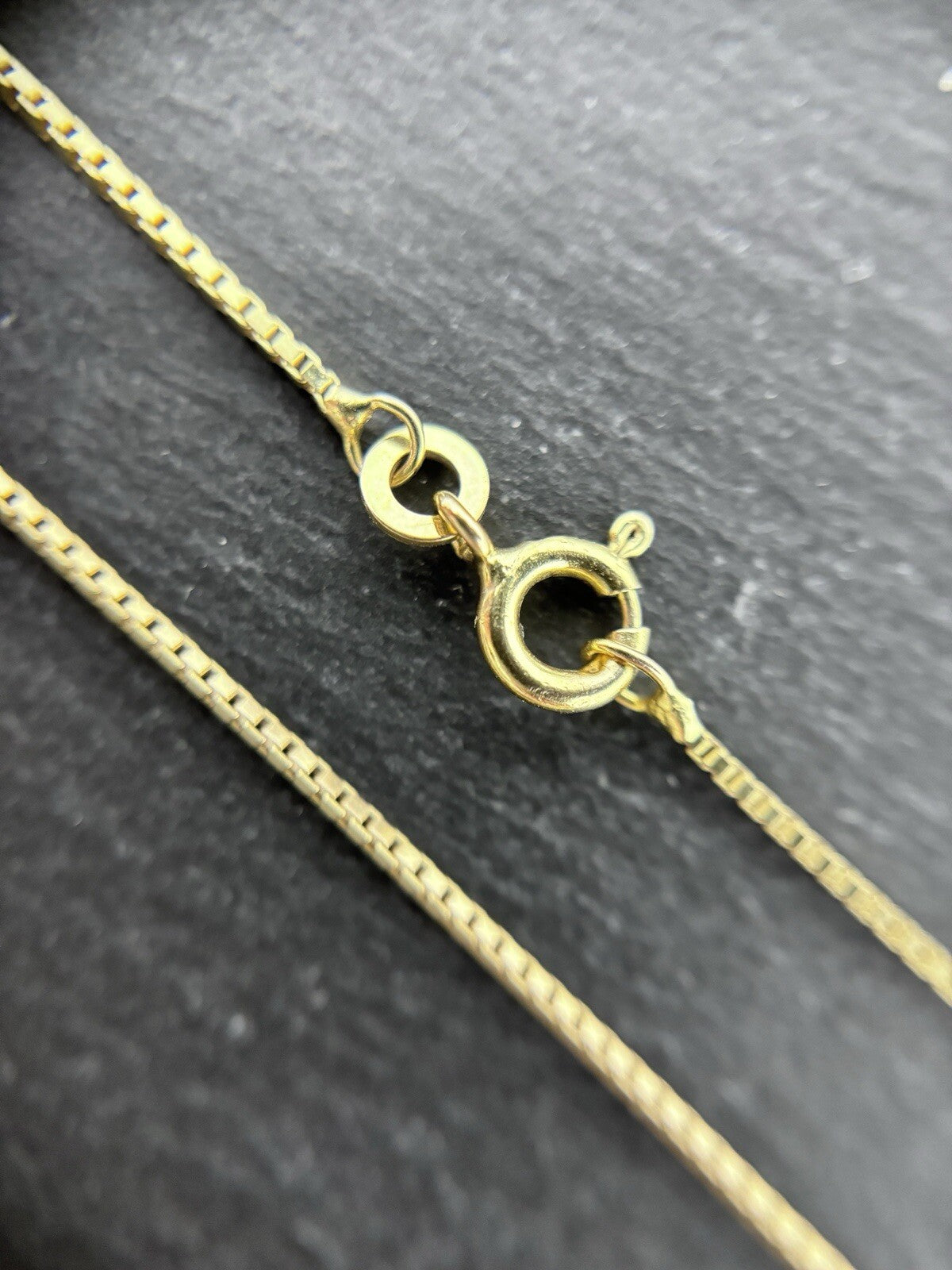 Gelbgold Kette Venezianerkette 42cm 1mm 8K/333 massiv glänzend