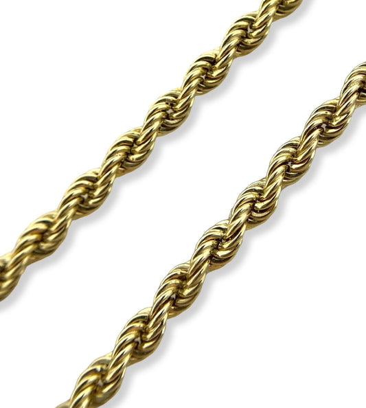 Goldkette Kordelkette 50cm 14K/585 4,8mm Gelbgold