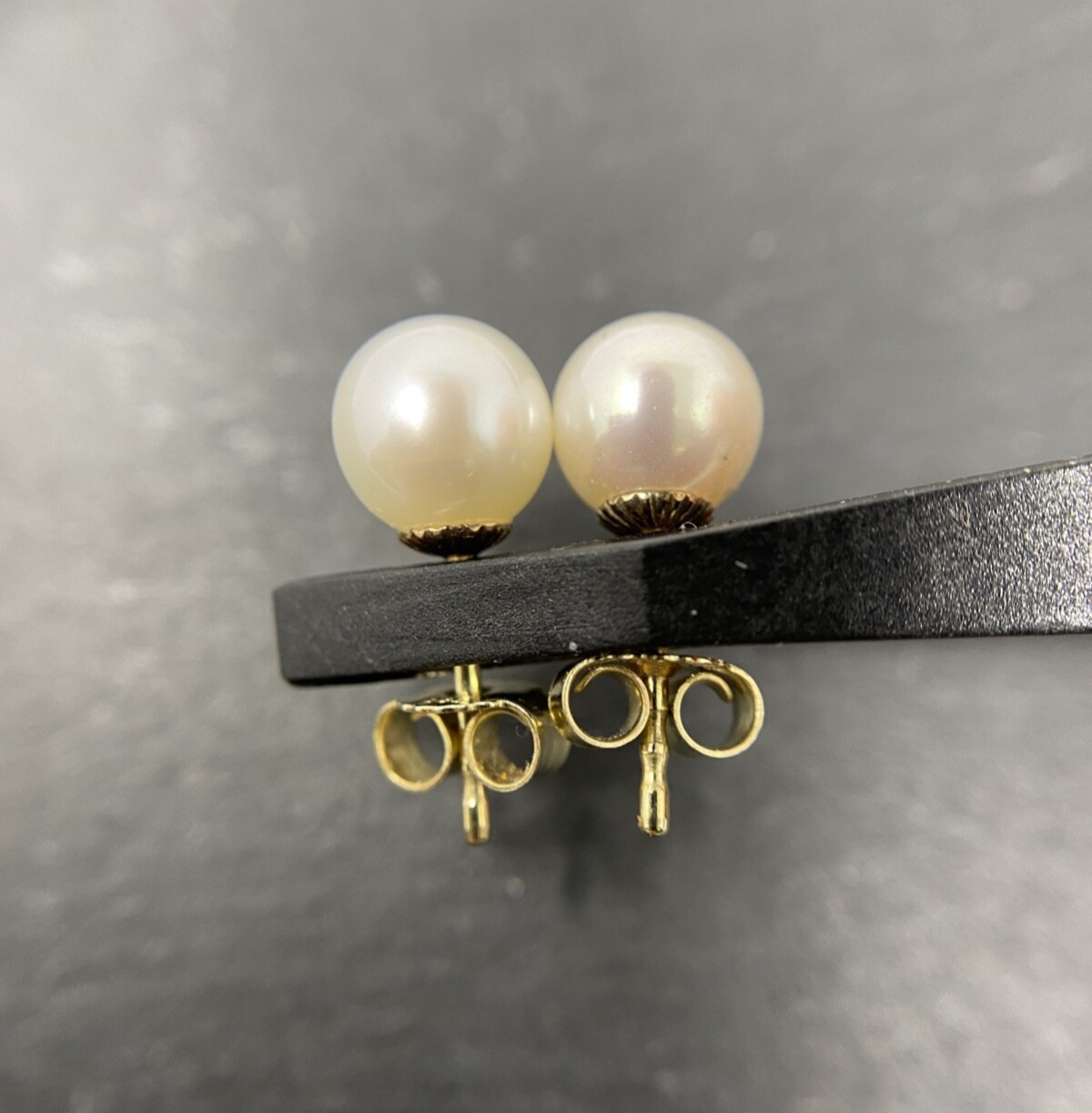 585 Gold Ohrstecker Perlenohrringe Perlenstecker | 14K
