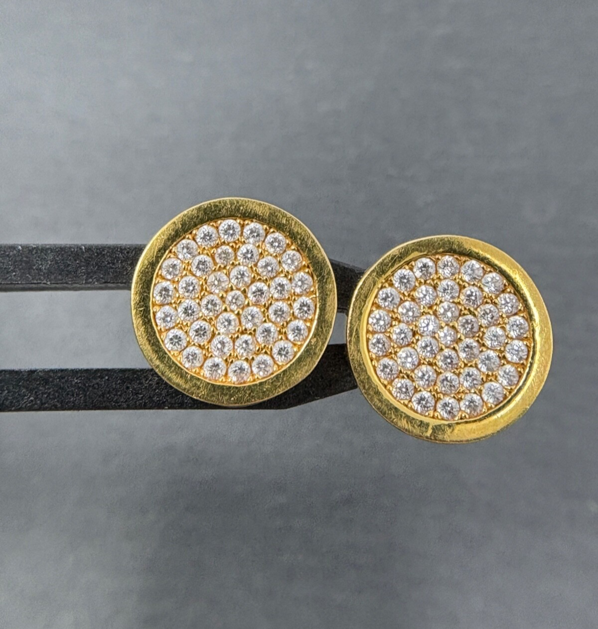 22 Karat Ohrstecker ca. 1,1ct Brillanten | 22K/916  Gelbgold