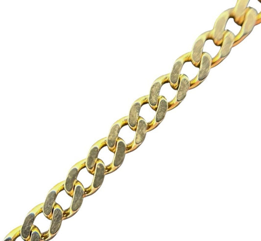 333 Gold Armband Panzerarmband Panzerkette 19,5cm 3mm Massiv 8K