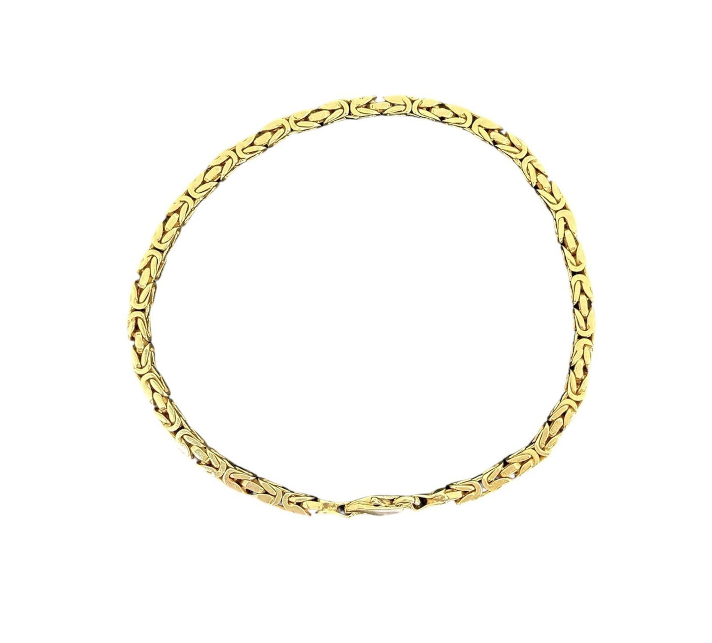 585 Gold Armband Königsarmband Königskette 23cm 3mm 14K